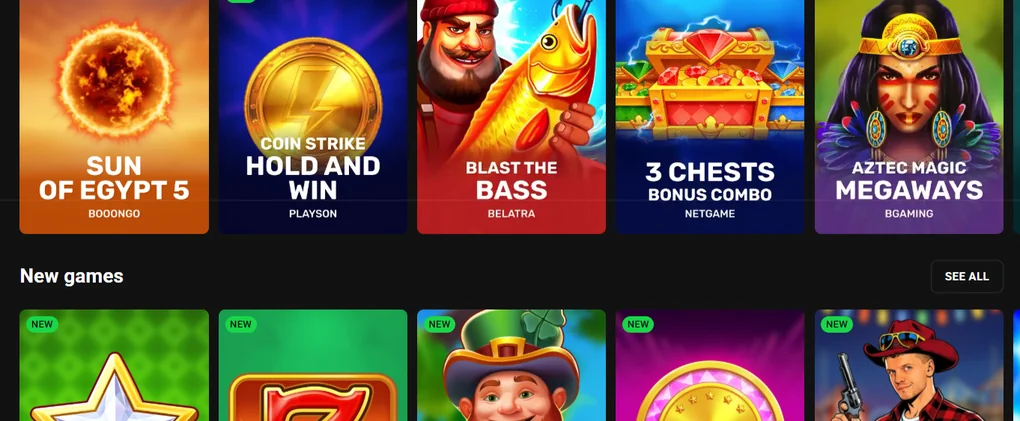 Spin new slot games
